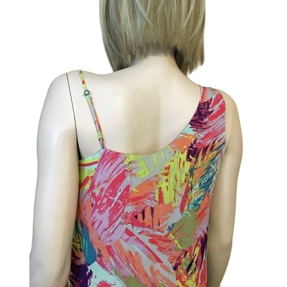 𝅺BCBG MaxAzria Alyssa Dress Draped One Shoulder Shift - Picture 8 of 13